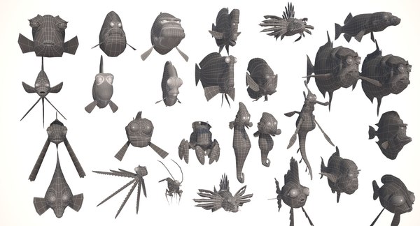 Cartoon fish model - TurboSquid 1152891