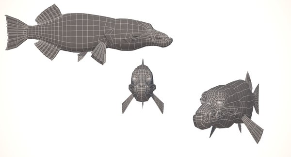 Cartoon fish model - TurboSquid 1152891