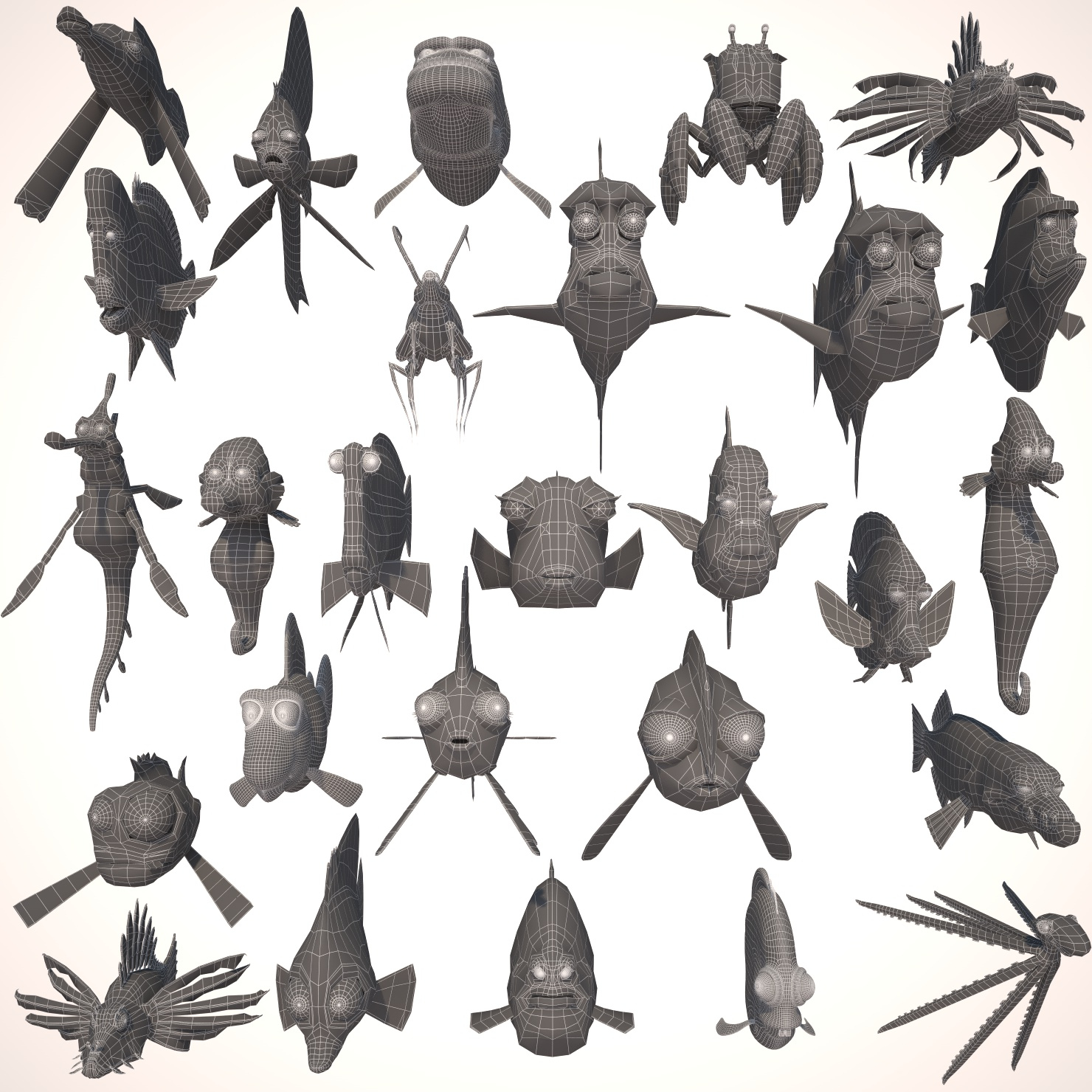 Cartoon fish model - TurboSquid 1152891