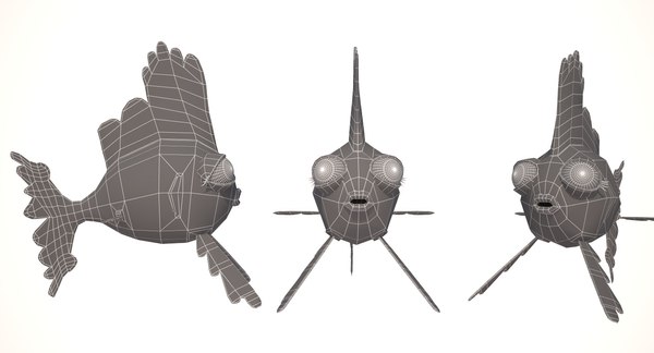 Cartoon fish model - TurboSquid 1152891