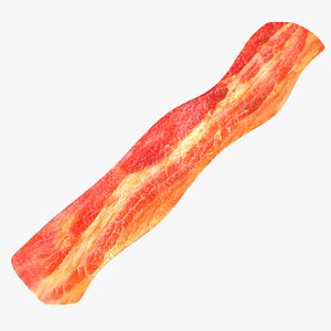 fried bacon (one)