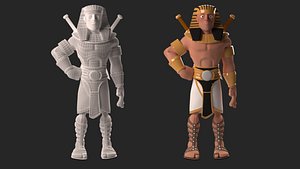 3D stylized ancient egyptian prince