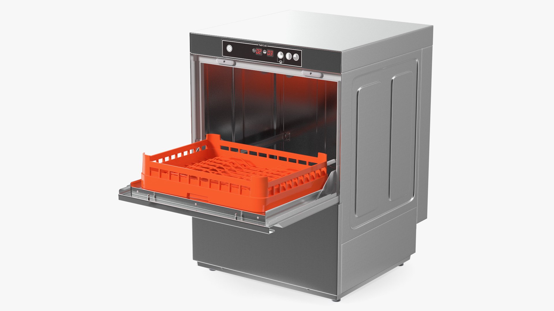 Commercial Dishwasher Asber 3D model preview