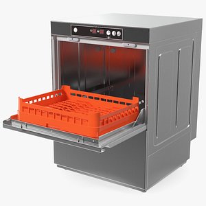 3D Commercial Dishwasher Asber