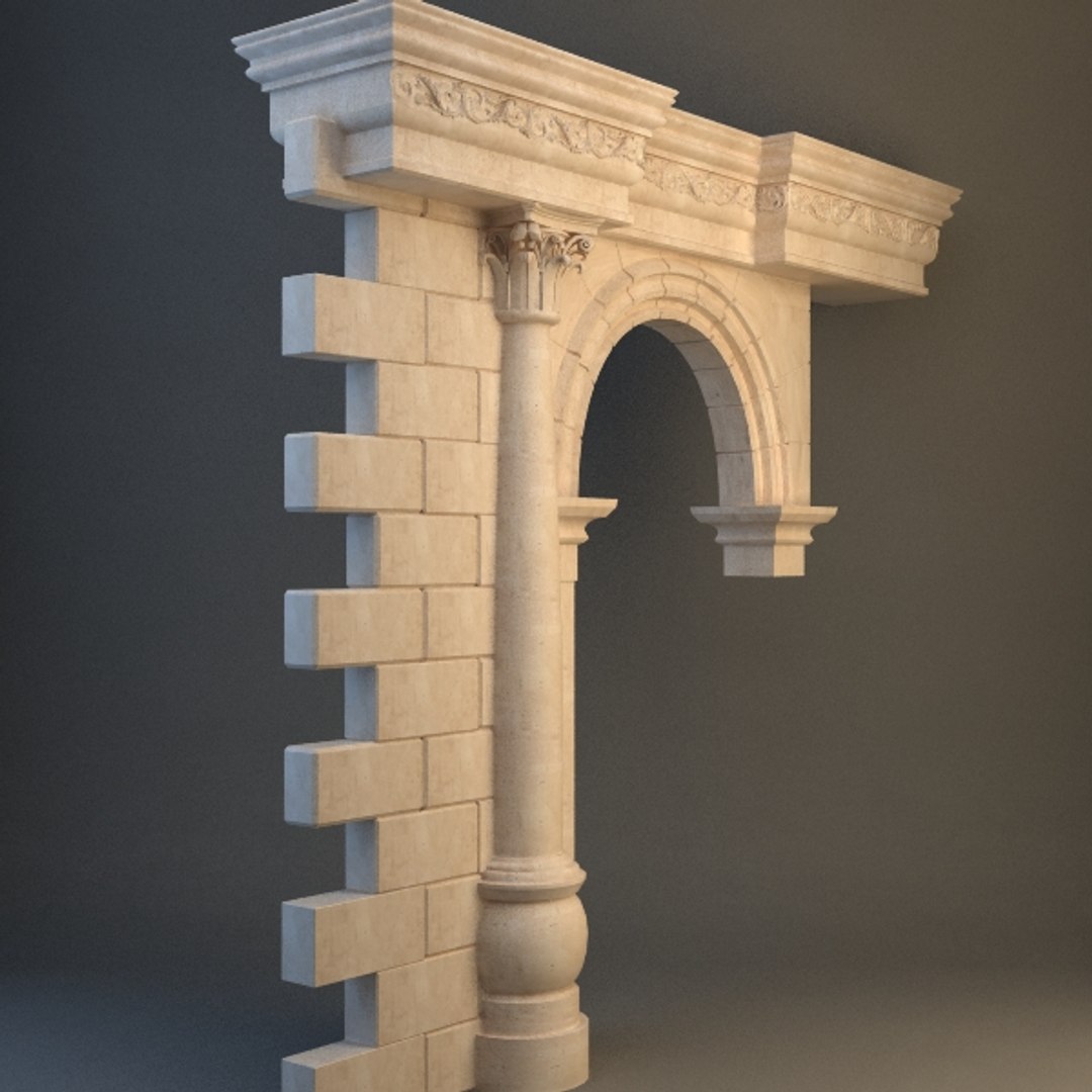 3D stone arch model - TurboSquid 584290