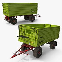 Conow HW 80 V9 Agricultural Dump Trailer Dusty Green