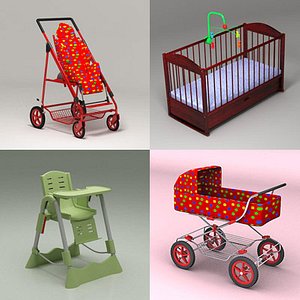 3d baby chair crib
