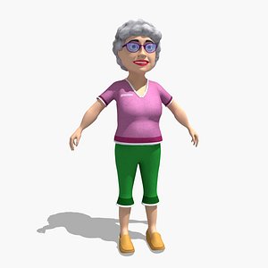 3d model gran grandma