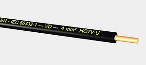 VD HO7V-U 450 750V 4 mm2  black.max