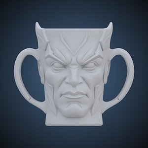 Fantasy Warrior Mug - 3D Print Heroic Chalice PM-3 model