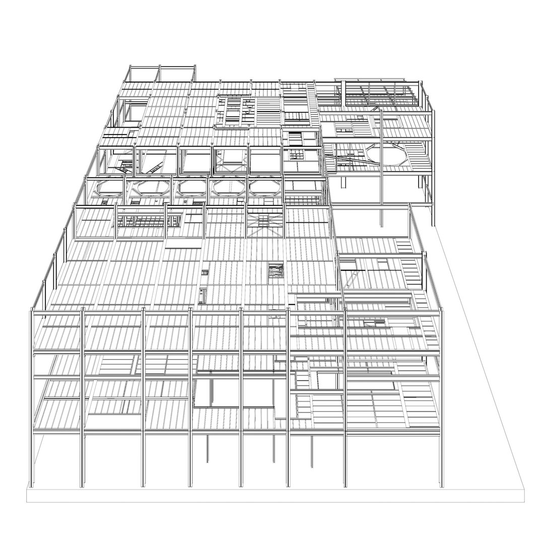 Factory Structure In Plan Cut 25i05 3D Model - TurboSquid 2342953