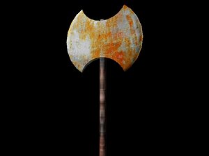 free lwo model axe midevil evil