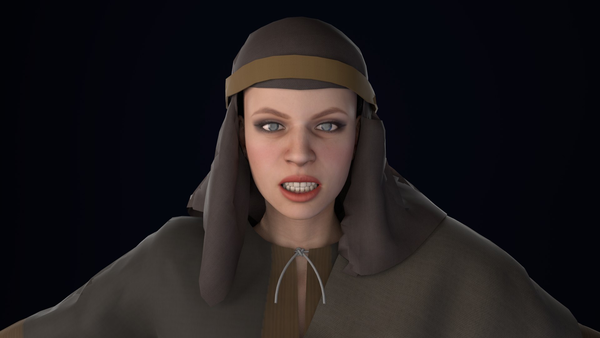 3D Model Arab Young Women Rigged - TurboSquid 2172275