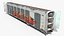 Generic Old Auto Rack Freight Car White
