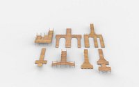 all lack dock set 3D model