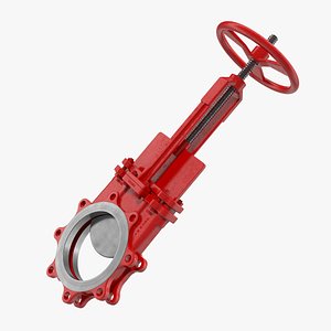 3D bidirectional knife gate valve model