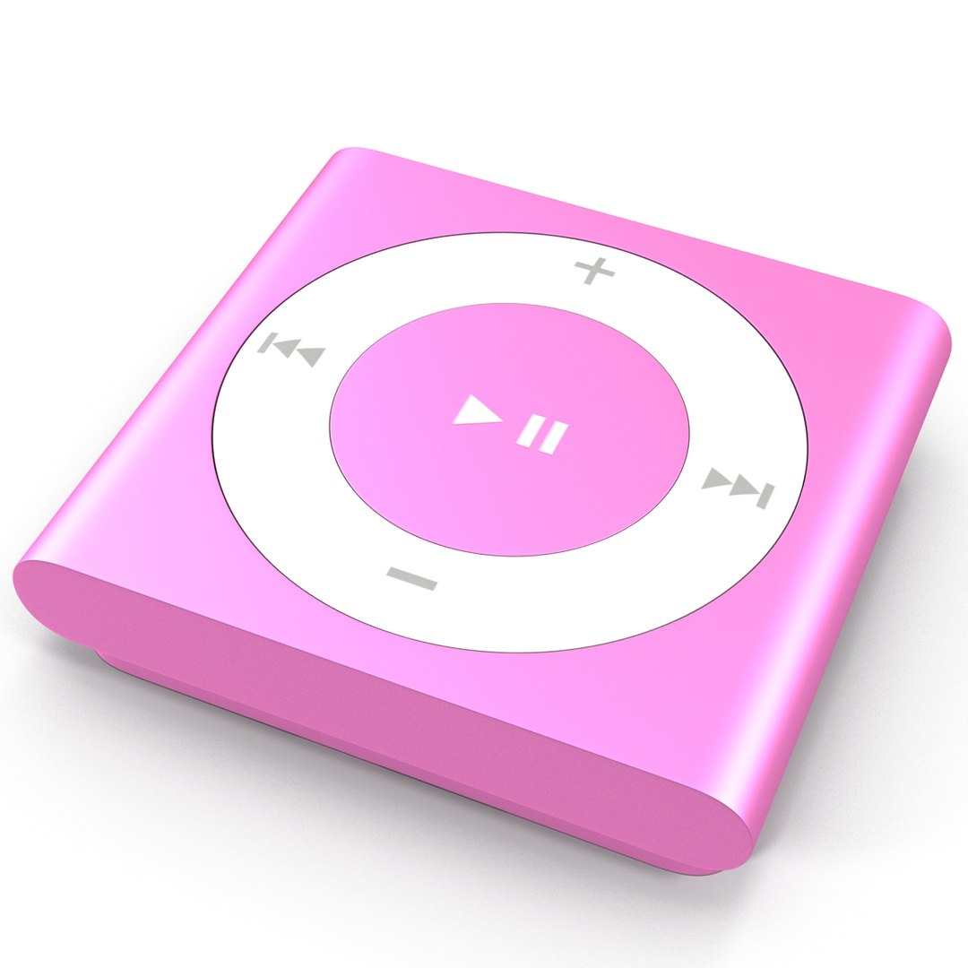 Ipod Shuffle Pink Modeled 3d Model