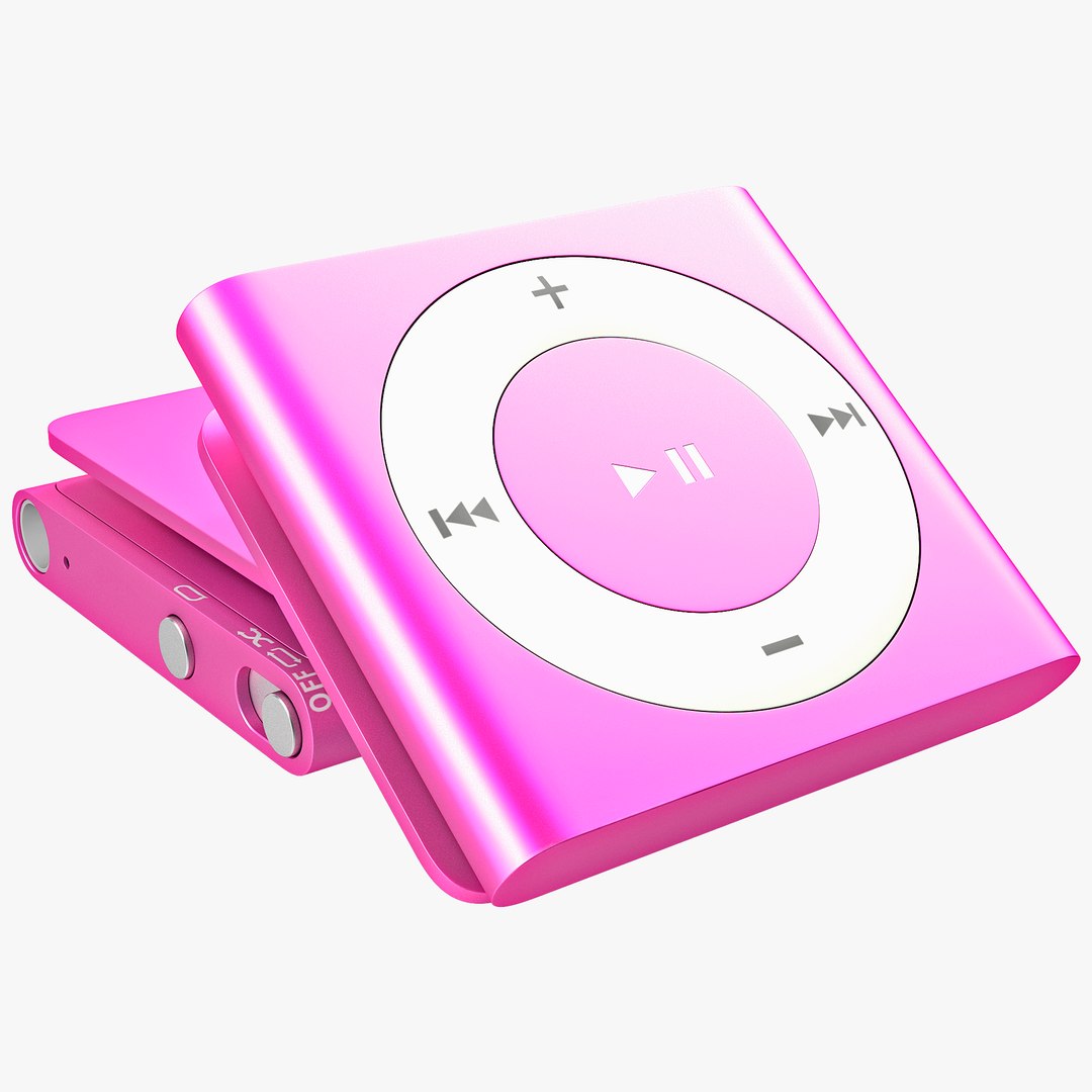 iPod Shuffle Pink 3D Model preview