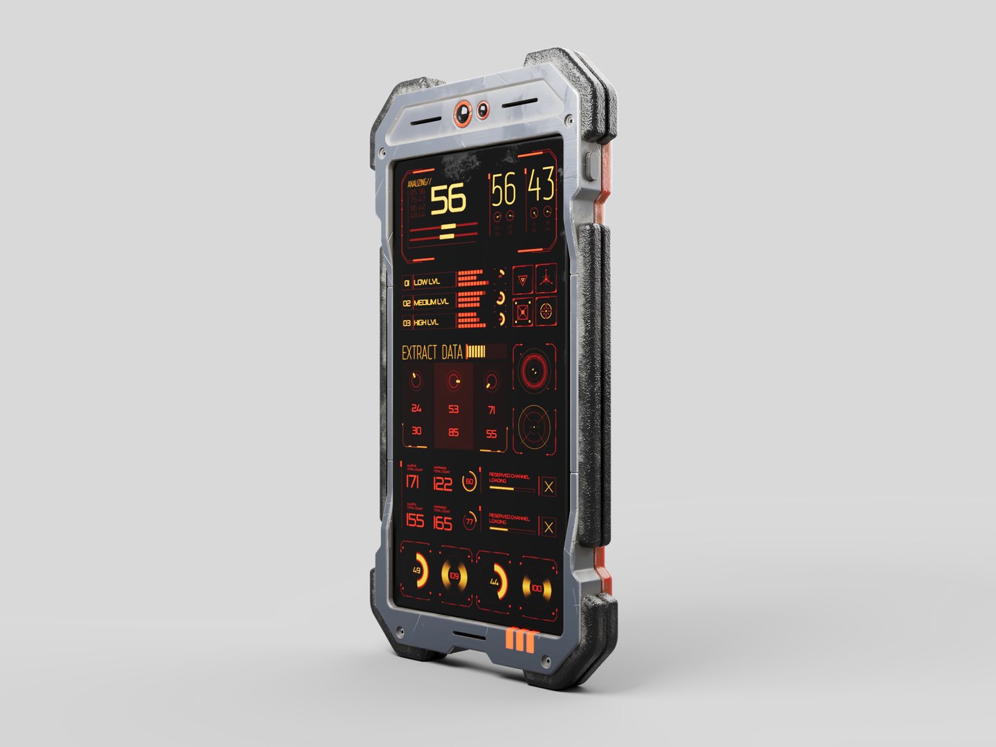 3D Cyber Scifi Smartphone - TurboSquid 2011923, image size:1440x1080