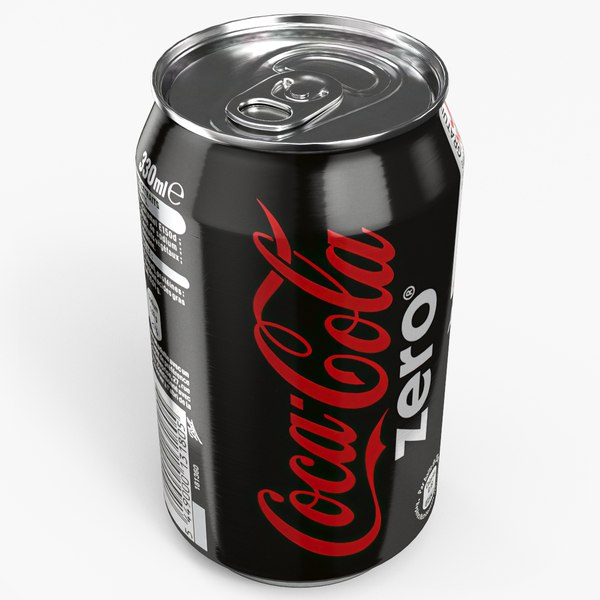 Getränkedosen-Spender mit Cola-Dosen und Preisschild 3D-Modell $44