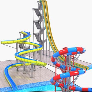 water slide 3D model
