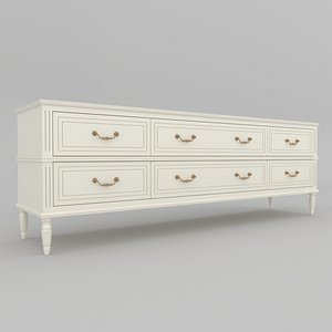 Classic Modern TV Cabinet 3D