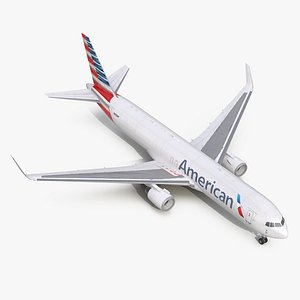 boeing 767-300f american airlines 3d model