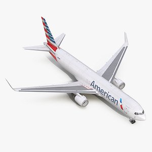 Boeing 767-300F American Airlines 3D Model