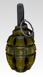 Russian F-1 Grenade (Low Poly)