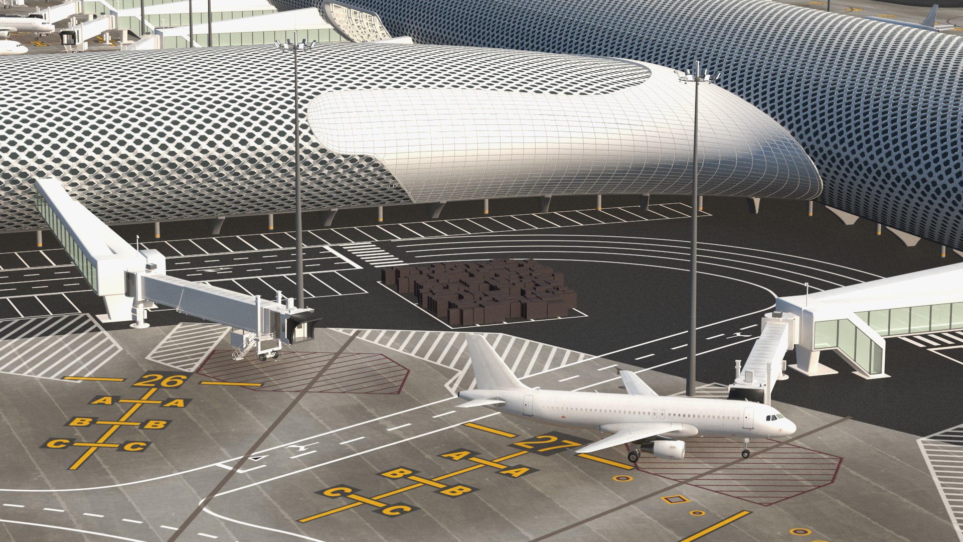 Airport Infrastructure with Aircrafts 3D https://p.turbosquid.com/ts-thumb/rE/UKjzw7/SF/airportinfrastructurewithaircraftsvray3dmodel026/jpg/1667436348/1920x1080/fit_q87/62167adab2cc96dbff61c87ed4476123b3816c33/airportinfrastructurewithaircraftsvray3dmodel026.jpg