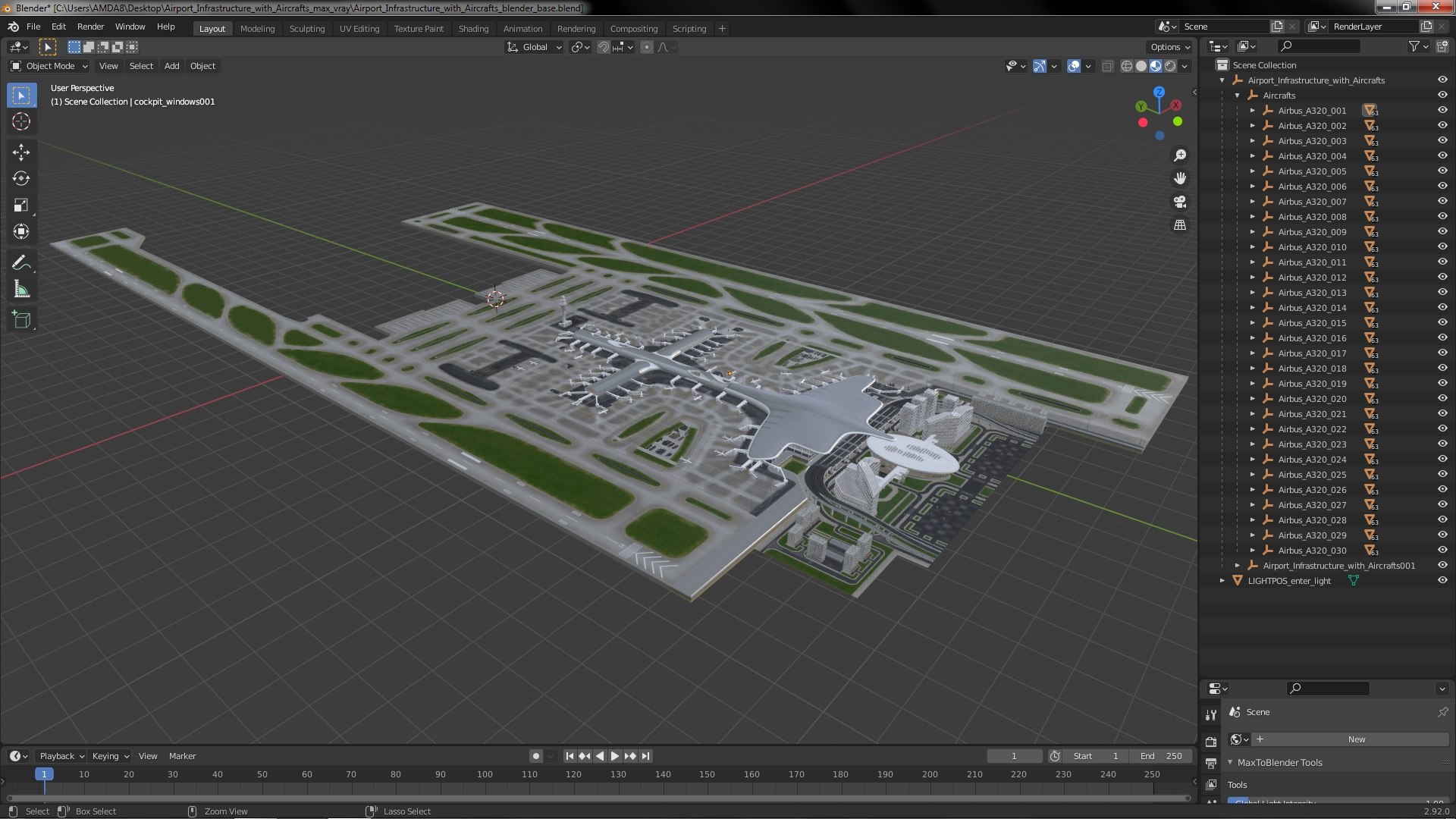 Airport Infrastructure with Aircrafts 3D https://p.turbosquid.com/ts-thumb/rE/UKjzw7/ra/airportinfrastructurewithaircraftsvray3dmodel065/jpg/1667436461/1920x1080/fit_q87/d358f962fd30f7d43e0f00f8cc396abd8e9e8f59/airportinfrastructurewithaircraftsvray3dmodel065.jpg