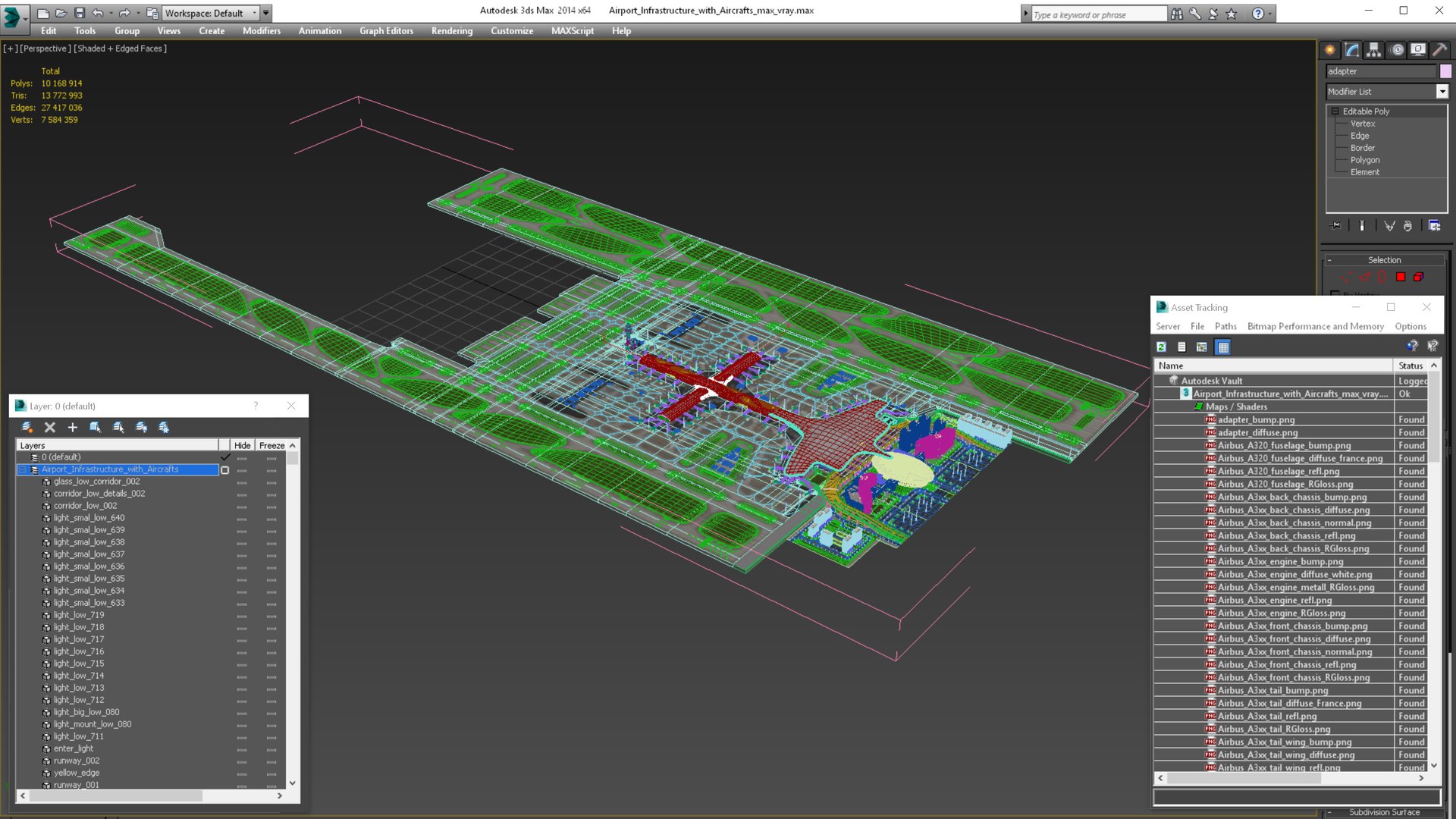 Airport Infrastructure with Aircrafts 3D https://p.turbosquid.com/ts-thumb/rE/UKjzw7/sm/airportinfrastructurewithaircraftsvray3dmodel038/jpg/1667436408/1920x1080/fit_q87/ba416ece388273fe23d32c60f8ef457b5d48ad64/airportinfrastructurewithaircraftsvray3dmodel038.jpg