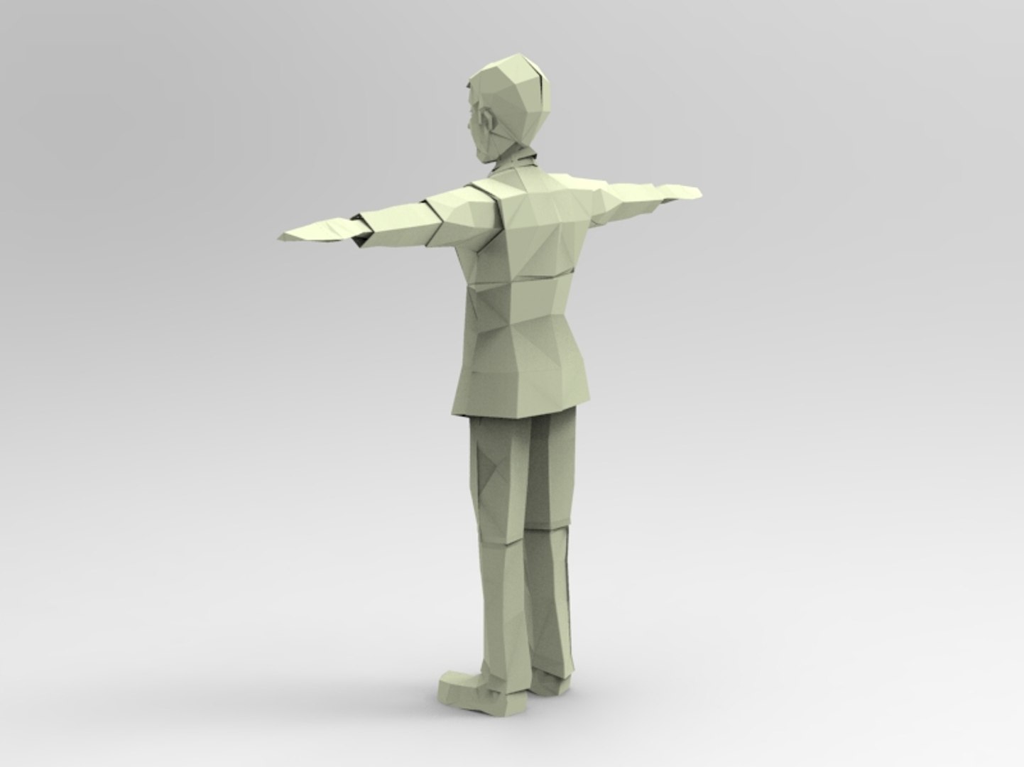 paper man b 3d model