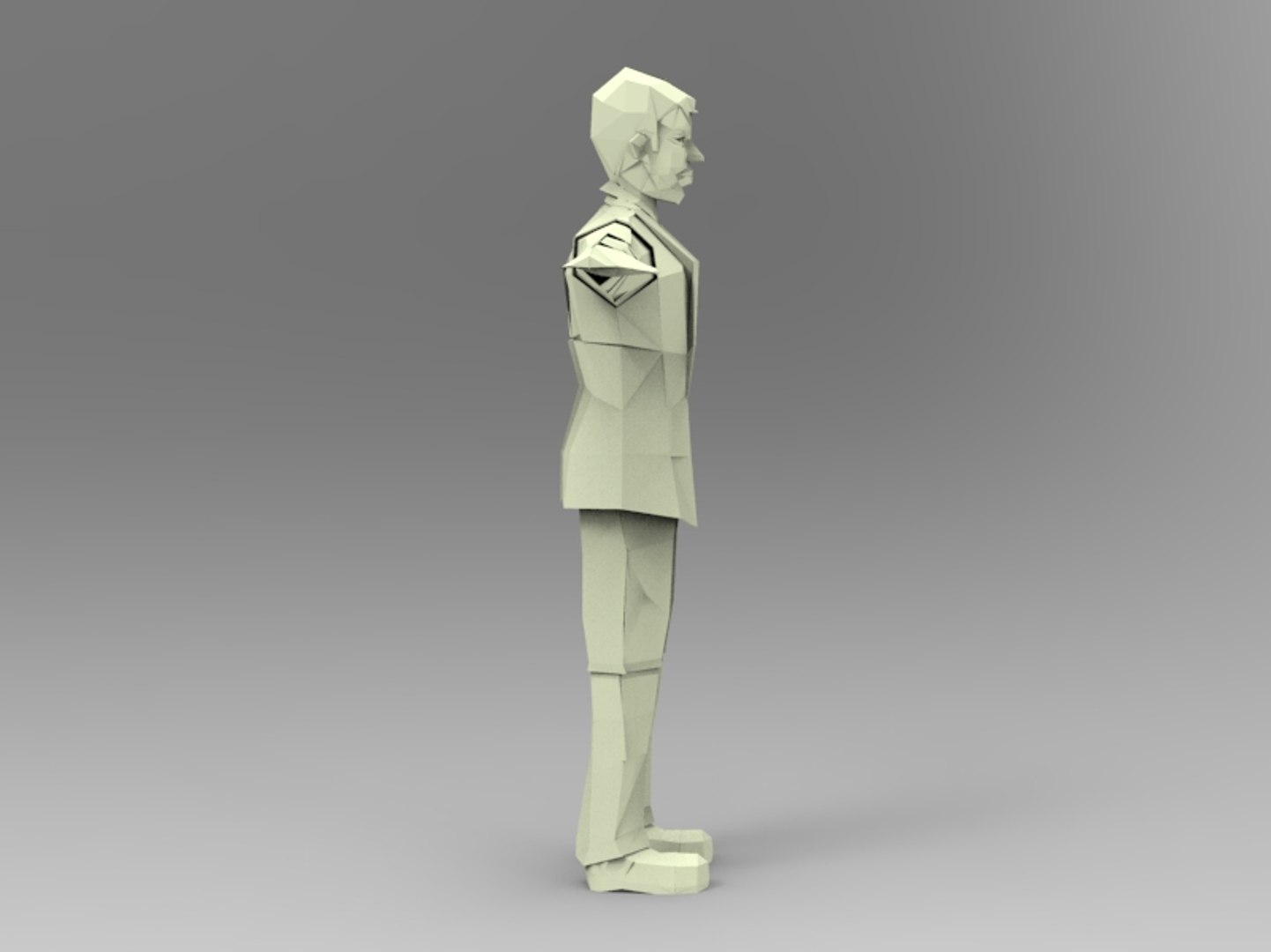 paper man b 3d model