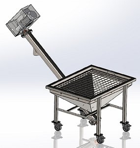 Screw conveyor for food industry