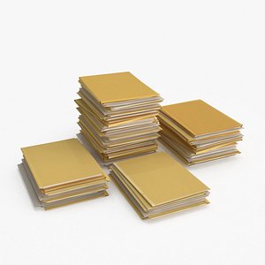 3D Pile of Paper Files Archive stack v2