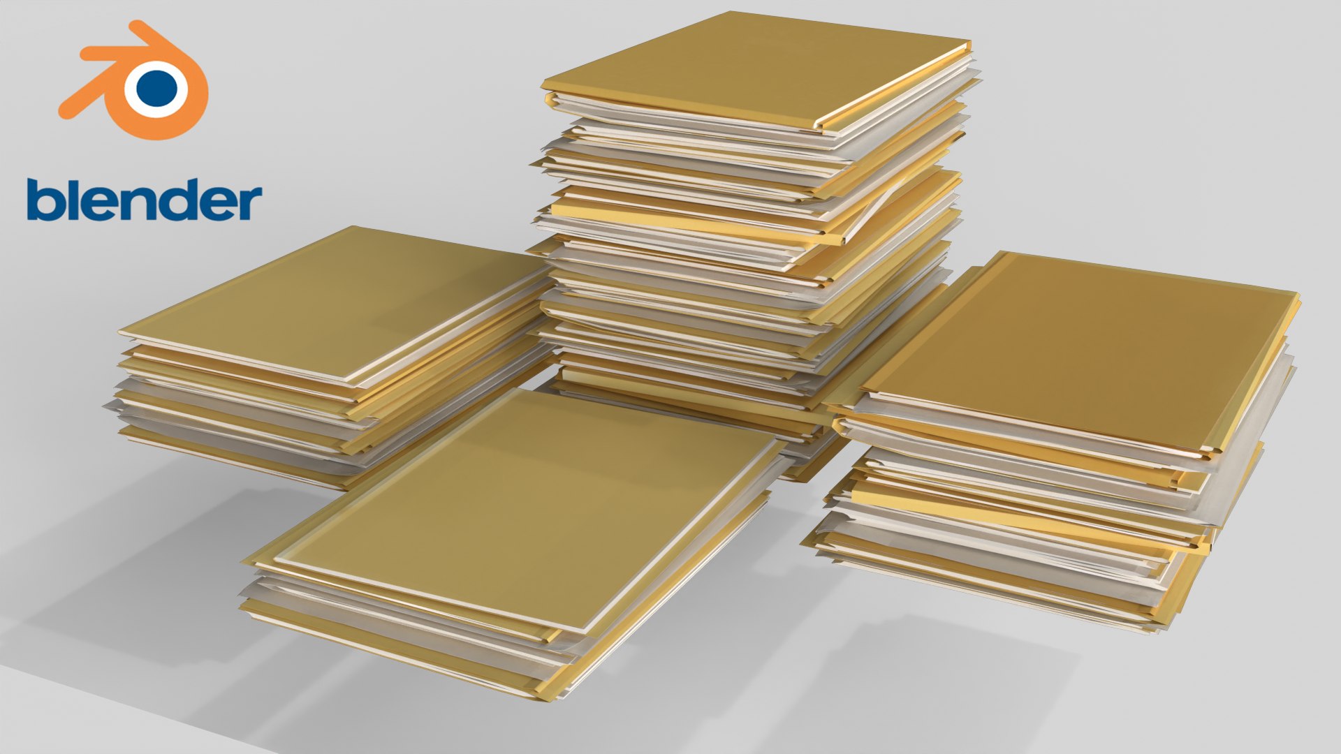 3D Pile Of Paper Files Archive Stack V2 - TurboSquid 1893807