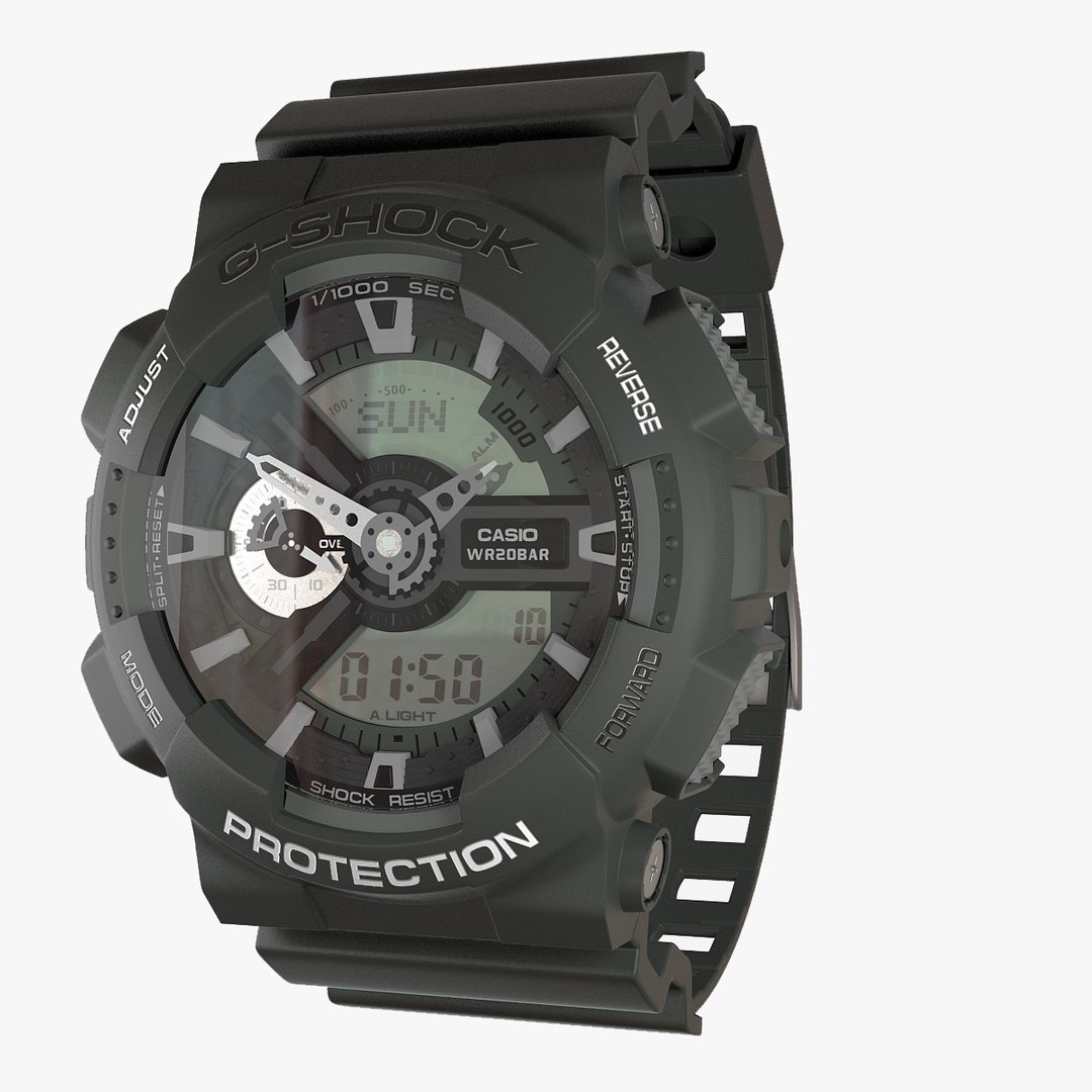 3d Model Casio G-shock Ga-110c