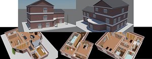 furnish stories house 3 3D model