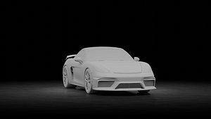 3D Porsche 718 Cayman GT4 2020