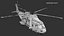 type 26 frigate merlin helicopter 3D model