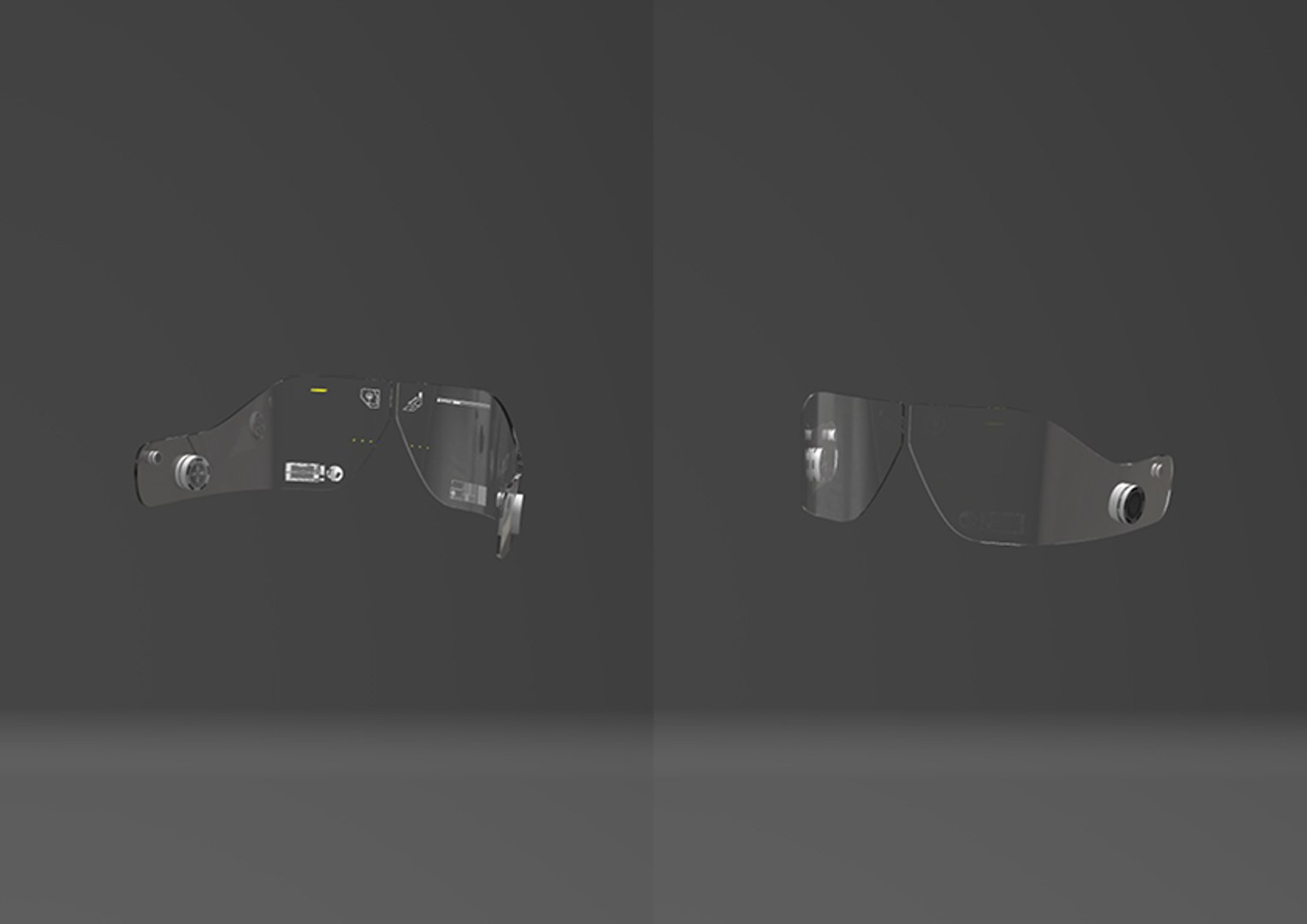 Futuristic Glasses Masks 3d Turbosquid 1382168 