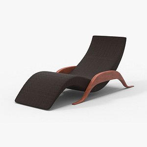 Vintage beach chair 3D model
