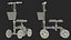 Schwarzer Knie-Scooter manipuliert