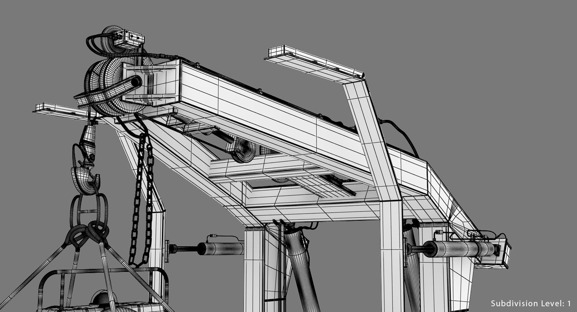 Navy Rhib Crane 3d Max