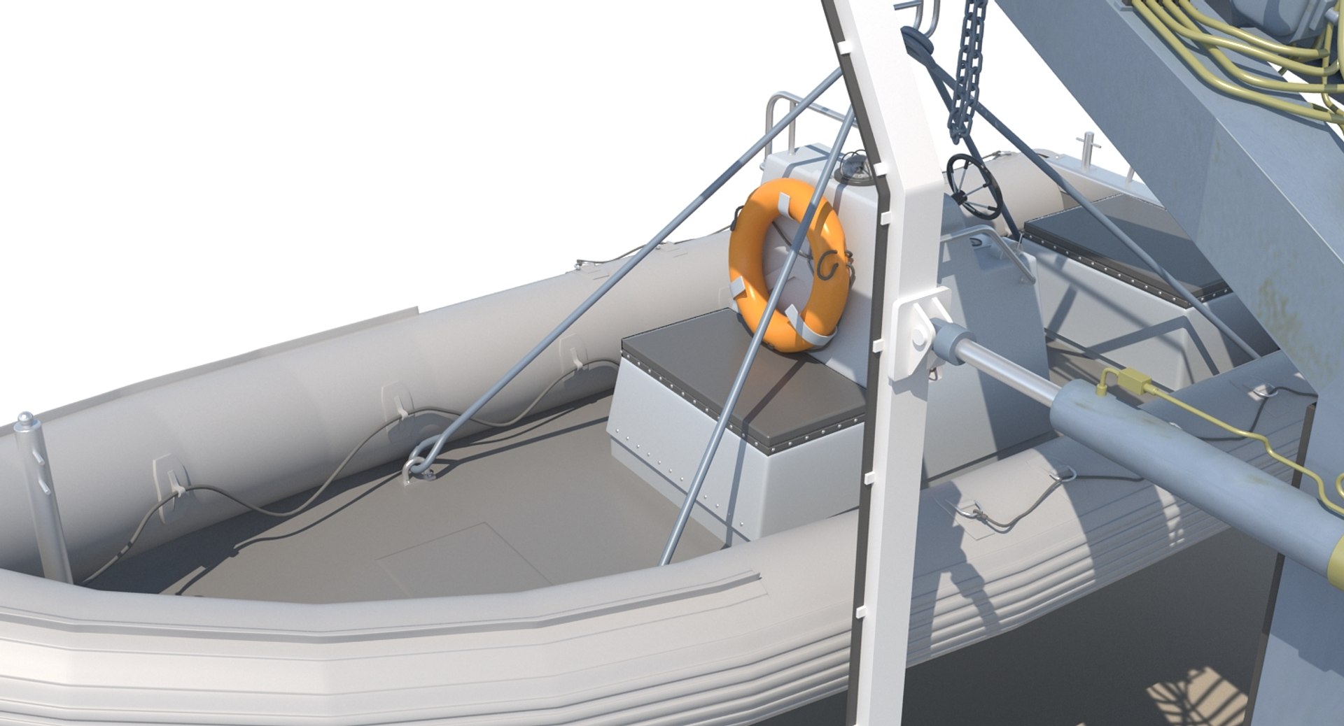 Navy Rhib Crane 3d Max
