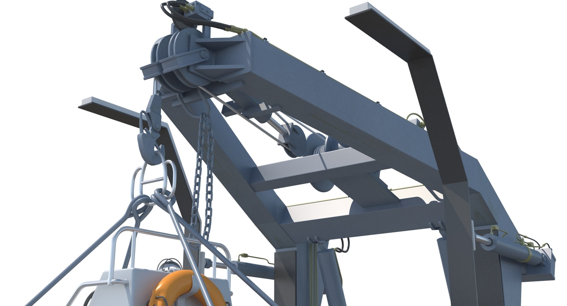 Navy Rhib Crane 3d Max