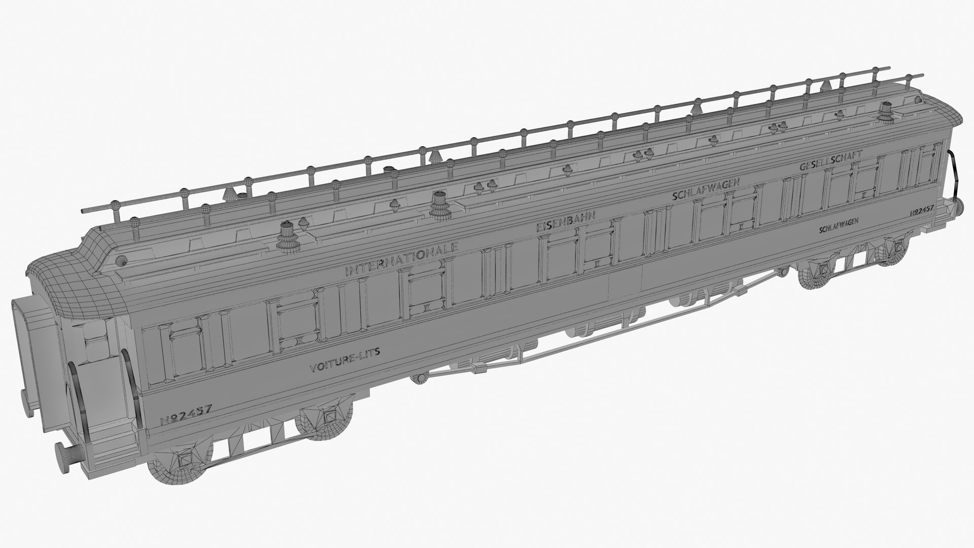 Simplon Orient Express Historic Passenger - Dining And Baggage Rail ...
