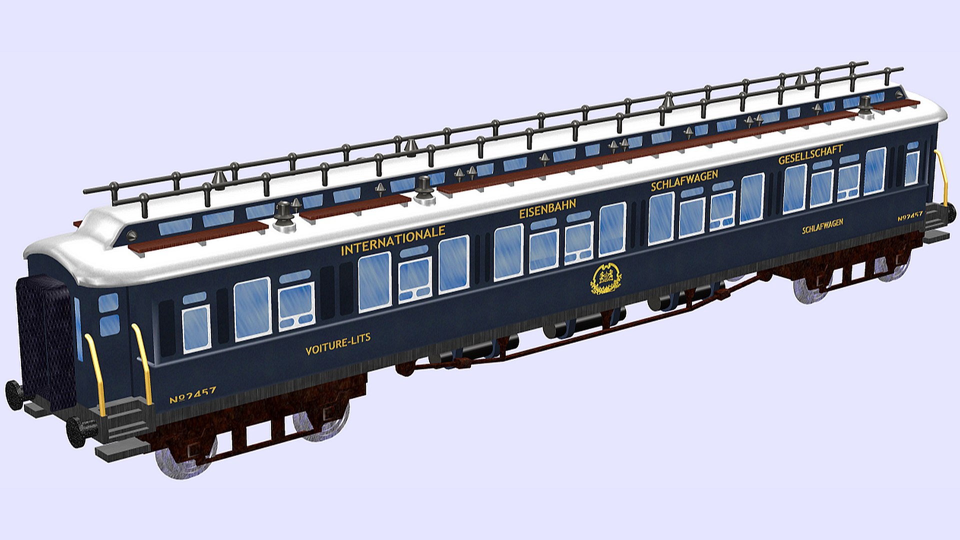 Simplon orient express historic passenger - dining and baggage rail ...
