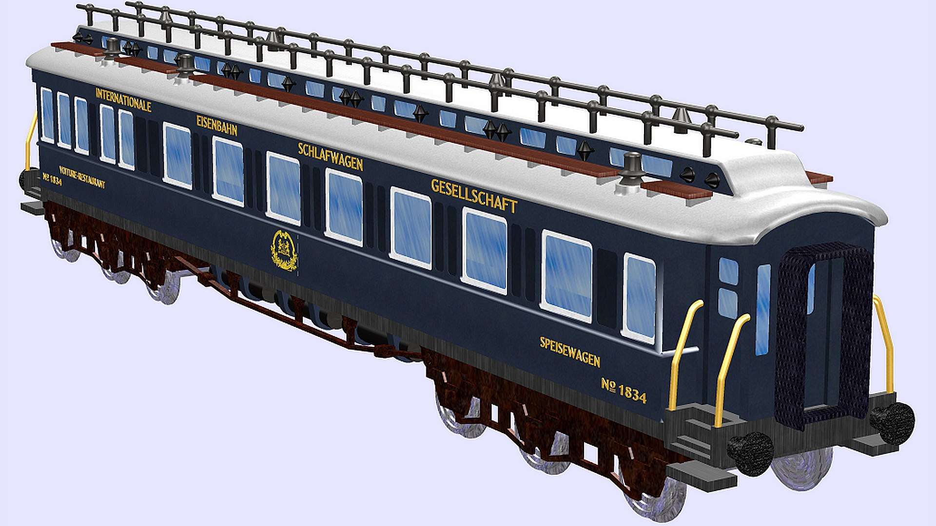 Simplon orient express historic passenger - dining and baggage rail ...